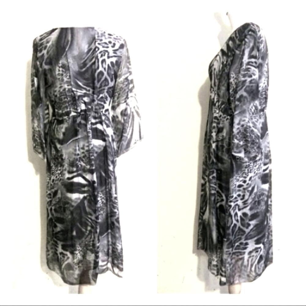 Italian LOLA Dress Black And Grey - Picture 6 of 9